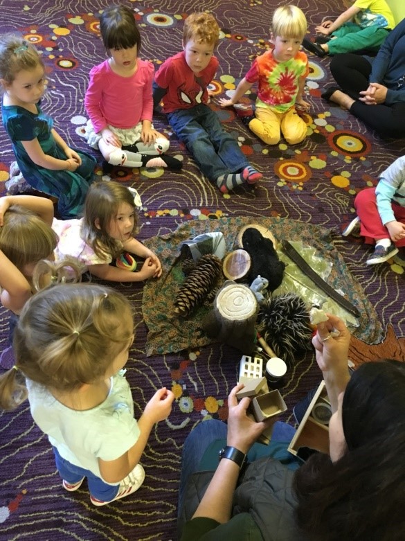 October 2016 talk about trees art Preschool Portland Oregon